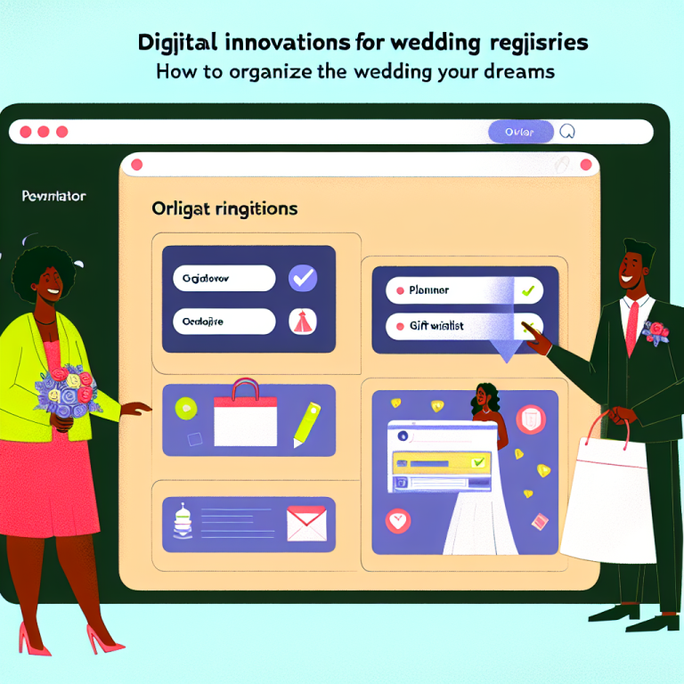 Innovazioni digitali per liste nozze: come organizzare il matrimonio dei tuoi sogni